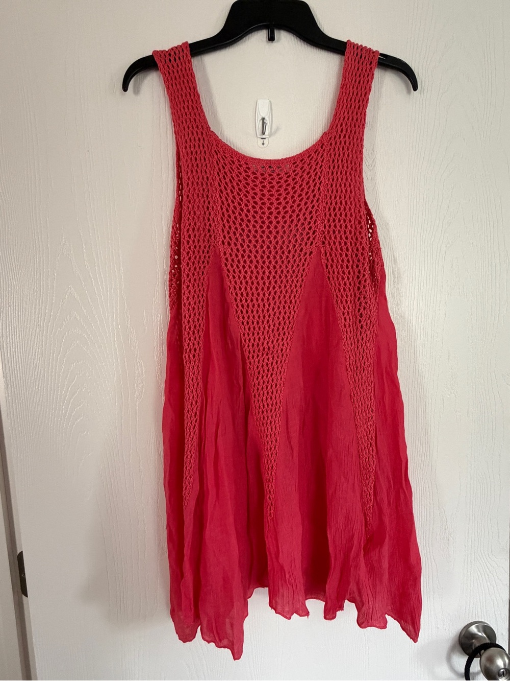 India Boutique Crochet Cotton Core Poolside Lounge Cover Up M/L dress